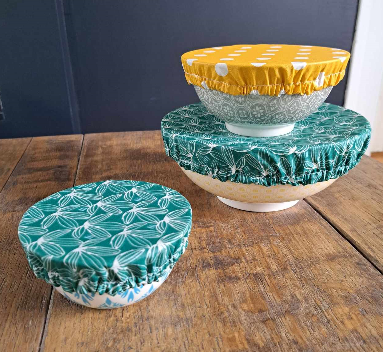 charlottes alimentaires couvre bols et saladiers, 3 tailles