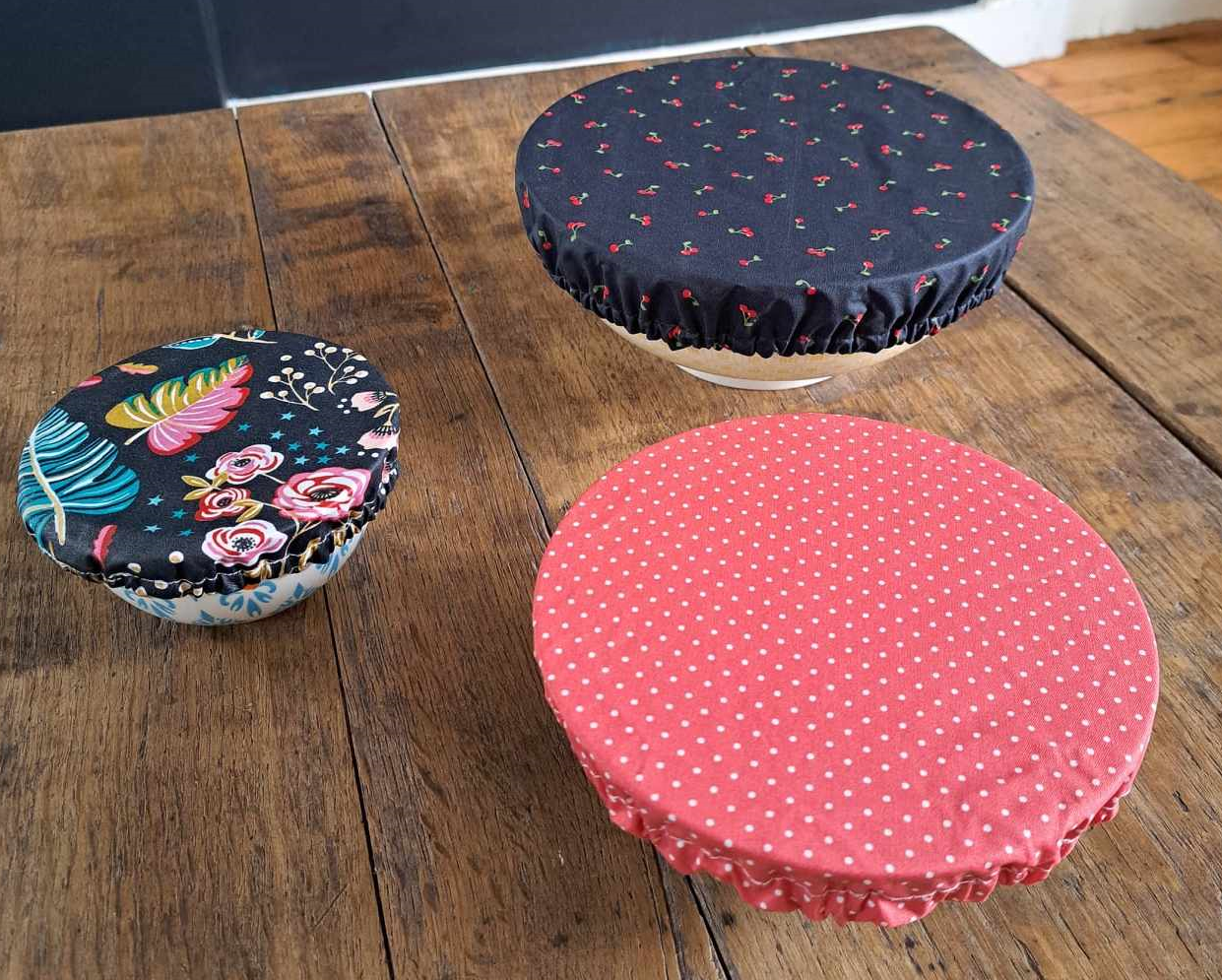 charlottes alimentaires couvre bols et saladiers, 3 tailles
