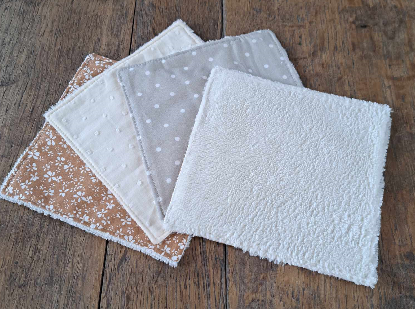 grandes lingettes visage écologiques lavables