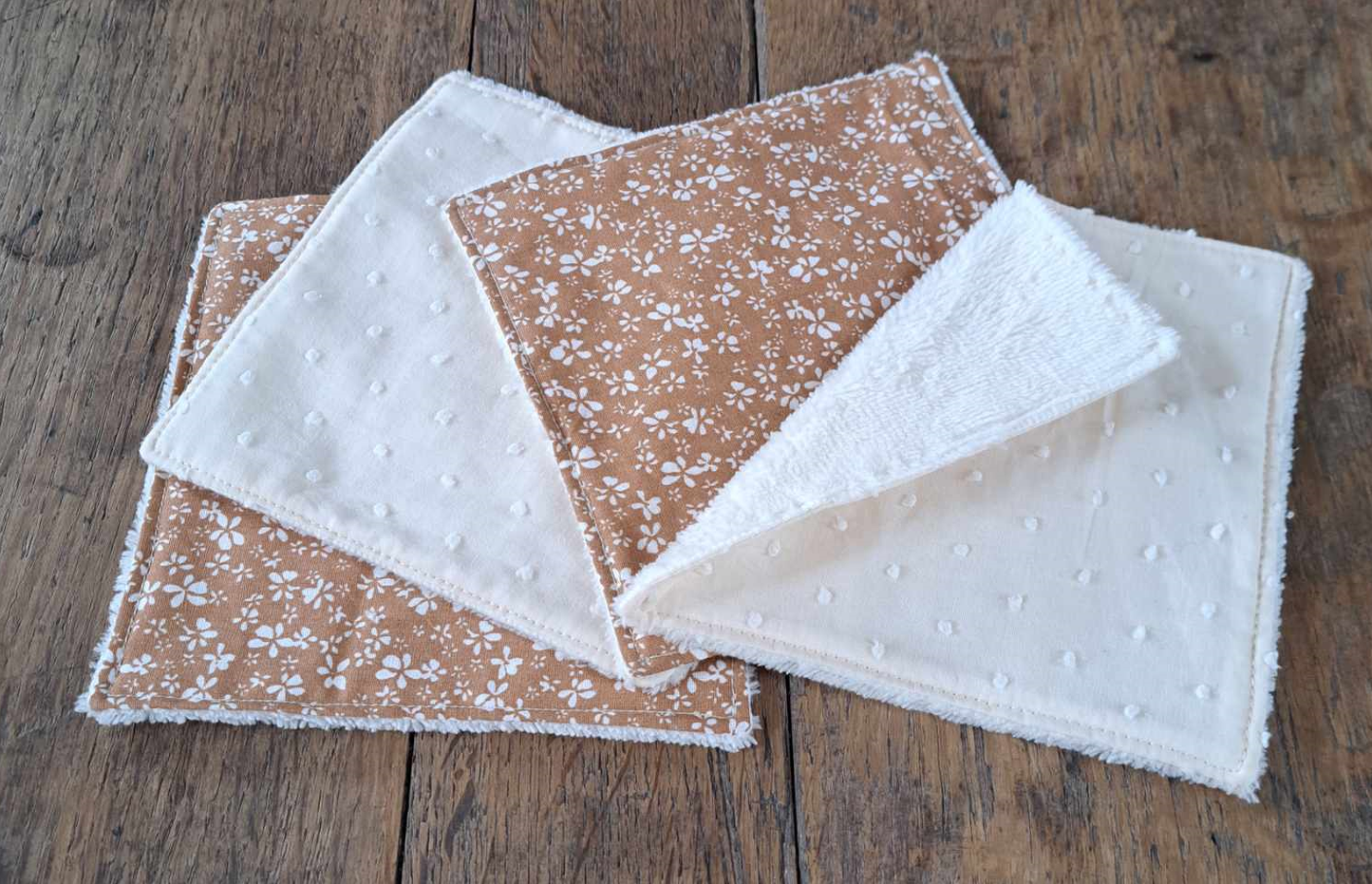 grandes lingettes visage écologiques lavables