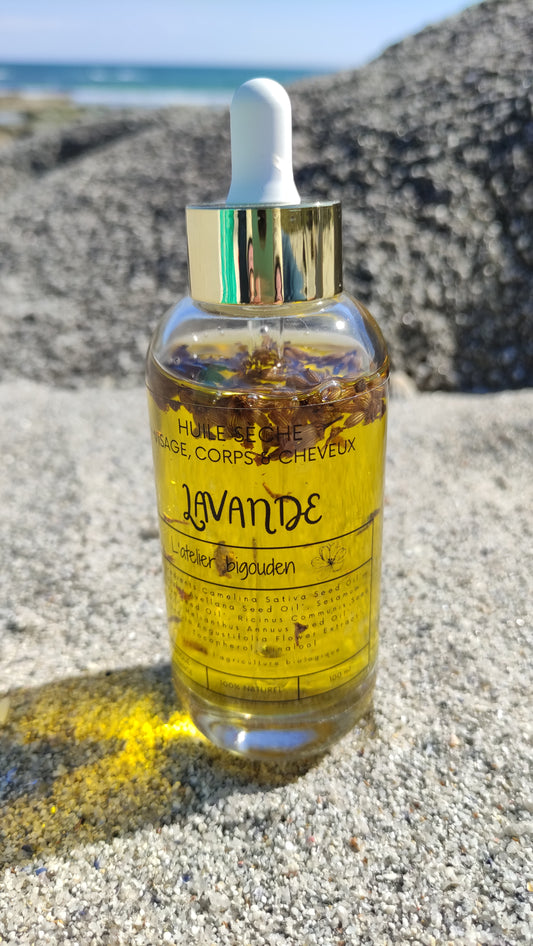 huile sèche cosmétique macérât lavande