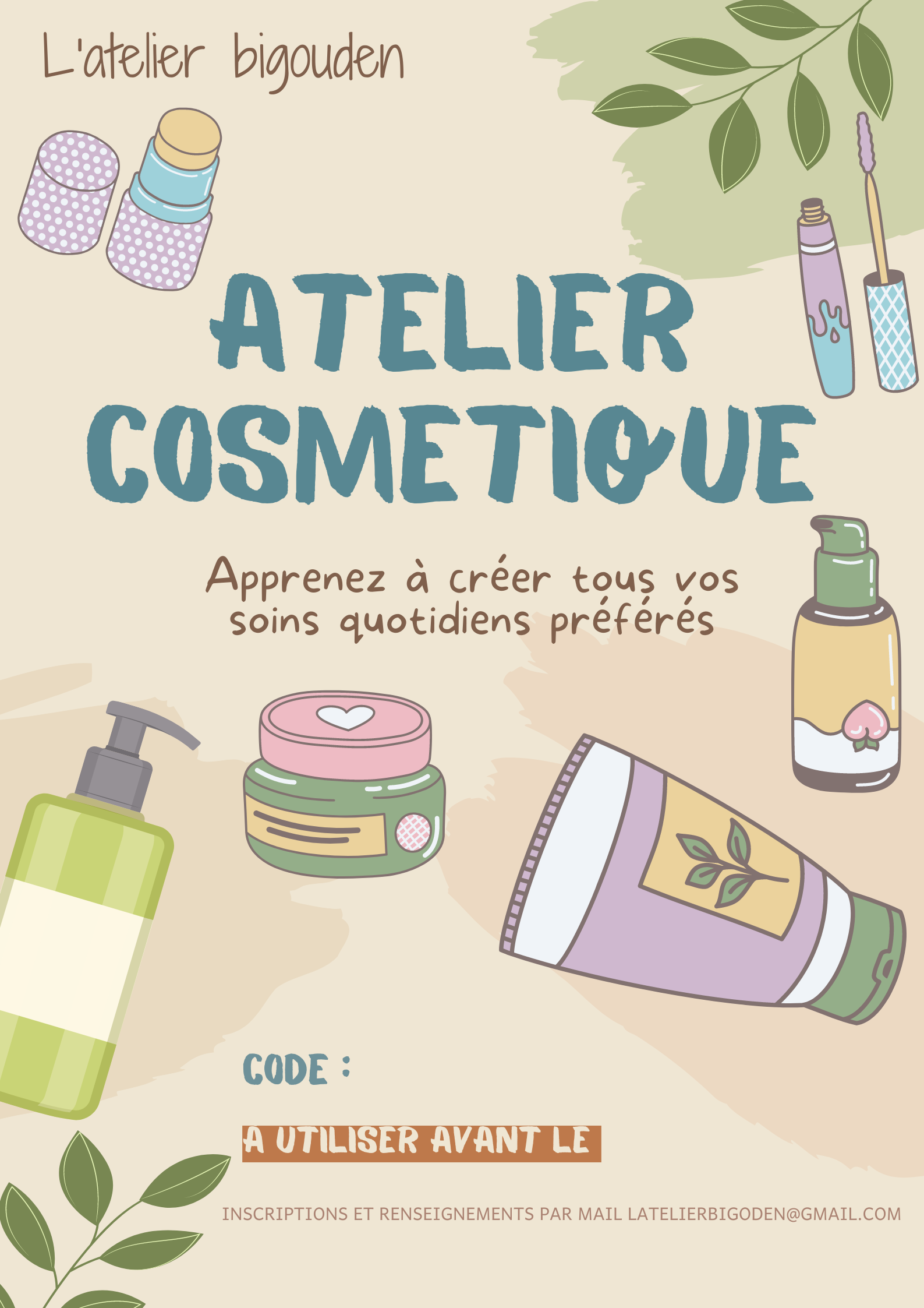 initiation à la préparation de cosmétiques naturels faciles à reproduire chez soi