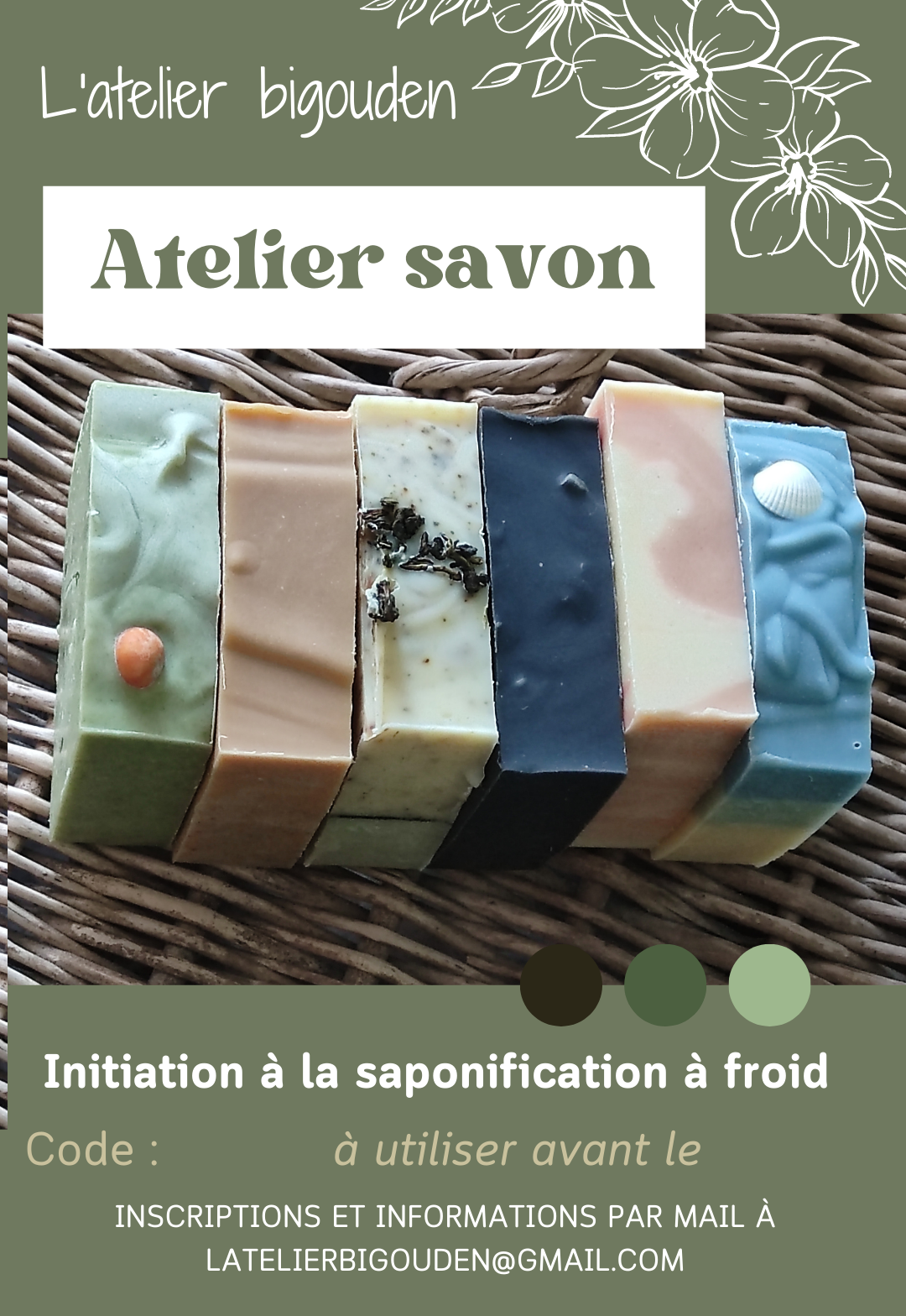 atelier pour apprendre à préparer soi-même des savons saponifiés à froid