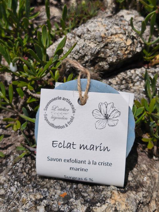 savon exfoliant à la criste marin et au sable fin